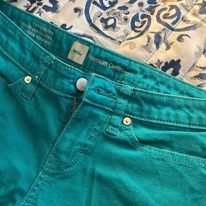Teal jeans! Gives you extra curves. Never worn!